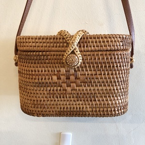 Eco Friendly Summer <b>Beach</b> Cross Body Rattan <b>Bag</b> - Product Image 4
