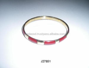 Brazaletes de Base de latón rojo de alta calidad para mujeres y niñas, pulseras de joyería con incrustaciones de hueso, brazalete de moda con incrustaciones de hueso - Product Image 3