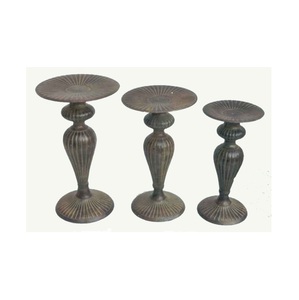 Shiny <b>Black</b> Finishing Crystal Beaded Metal <b>Candle</b> <b>Holder</b> Eco Friendly Top Trending Wedding Decor <b>Candle</b> Stand Unique Style - Product Image 1