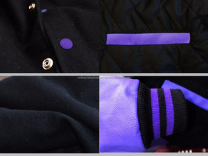 Chaqueta universitaria de béisbol transpirable con mangas de cuero corporal de lana personalizada de la mejor calidad para hombres, temporada de invierno de escuela secundaria de talla grande - Product Image 4