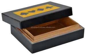 Metier-cajas de madera decorativas para juegos, cajas de almacenamiento de cartas de juego, estilo antiguo, modernas y baratas, venta al por mayor - Product Image 2