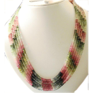 ลูกปัดพลอยทัวร์มาลีนแท้แบบหลายสี - Product Image 2