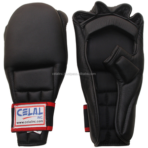 Guantes llamativos de alta calidad, fabricante OEM, para artes marciales, kárate, Wkf, Taekwondo, entrenamiento, kárate, color negro - Product Image 1