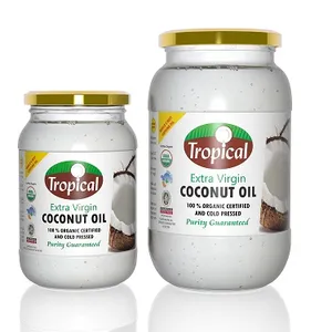 100% óleo de côco orgânico obtido a partir de produtos de côco por método prensado frio usado para cozinhar, medicina