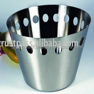 Factory Supplier Dinner Table Set Fruit Salad Mixing Bowls Serving Bowl <b>Bread</b> <b>Basket</b> Stainless Steel - Product Image 2