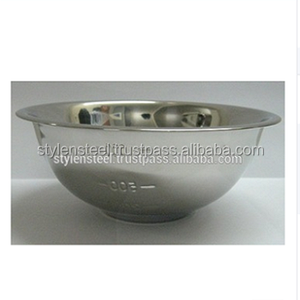 สแตนเลสห้องนั่งเล่นตกแต่งข้าวโพดคั่วชามผสมสลัดชามเสิร์ฟสแตนเลสประหยัดชามวัด - Product Image 2