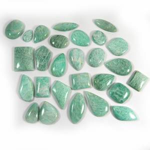 Haute qualité pierre naturelle Amazonite cristal mélange forme lâche pierres précieuses Cabochon guérison cristal pierres précieuses toutes les formes Cabochon - Product Image 2