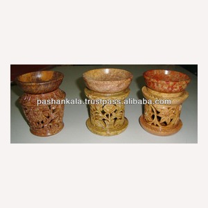 Indian Amazing Stone Aroma Burner with Tea <b>Light</b> <b>Plug</b> for Home Decor - Product Image 1