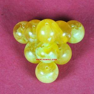 ลูกปัดออกแบบเองอะคริลิคเรซิ่นสีเหลืองสำหรับทำเครื่องประดับทำลูกปัดเรซินเอง - Product Image 4