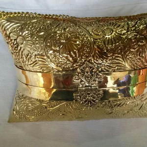 Bolso de mano con almohada de metal de latón de Estilo Vintage Bolso de mano elegante retro elegante de estilo vintage - Product Image 3