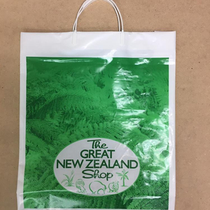 Rigid handle bags with hard handle/rigid snap handle plastic bags made in Vietnam - Product Image 1