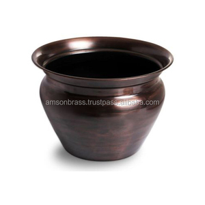 Solid Metal Flower Pot & <b>Planter</b> for Home & Office Outdoor Decoration Luxury Design Handmade <b>Planter</b> <b>Gold</b> - Product Image 2