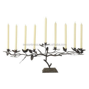 Bougeoir à 5 bras avec finitions rouillées - Product Image 2