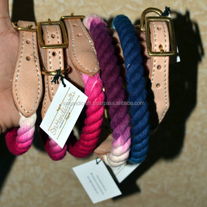 High QualityMulti Color Ombre Cotton Rope Leash/ <b>Collar</b> for Pets at Low Price - Product Image 1
