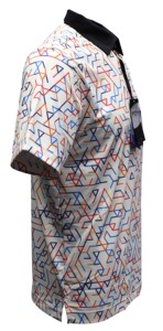 เสื้อยืดกอล์ฟโปโลผู้ชายแห้งเร็วขนาดพลัสไซส์พิมพ์ลายดิจิตอลออกแบบได้ตามต้องการมีบริการผู้จัดจำหน่ายในเวียดนามมีแคตตาล็อกใหม่ - Product Image 3