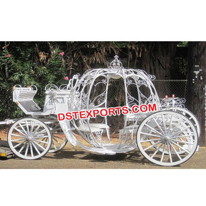 Carruaje de caballos de Cenicienta para boda, último diseño romántico de carruaje de Cenicienta, novedad - Product Image 1