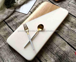 Tabla de cortar de mármol y madera para cocina, tabla de cortar redonda, 2019 - Product Image 1