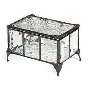 BONNE QUALITÉ VERRE CLAIR BOÎTE de BIBELOT - Product Image 1