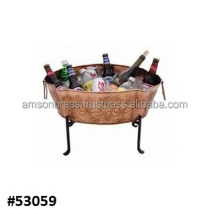 Decorative <b>Ice</b> <b>Bucket</b> Stand With Metal <b>Bucket</b> <b>Silver</b> <b>Ice</b> <b>Bucket</b>, Wine Cooler With Handle Bulk <b>Ice</b> Wine Cooler - Product Image 4