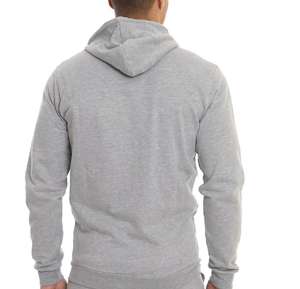 Sweat à capuche gris chiné personnalisé pour hommes et femmes 100% coton à la mode bouffée impression Logo vêtements de mode d'hiver - Product Image 2
