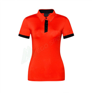 Camiseta Polo de Golf Personalizable con Logotipo Bordado para Mujer, Manga Corta, Cuello Alto, Secado Rápido, Transpirable, Ropa Deportiva Plus - Product Image 5