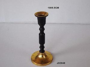 Soporte de aluminio fundido de alta calidad y portavelas de mesa Acabado gris Decoración para el hogar Soporte de metal para ocasiones festivas - Product Image 5