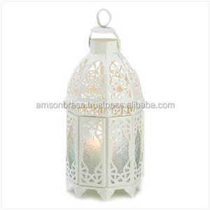 Metal <b>Glass</b> <b>Candle</b> <b>Holder</b> Lantern Home and Garden Decorative Metal <b>Candle</b> Lantern Crackle <b>Glass</b> Classic <b>Candle</b> Lantern - Product Image 5