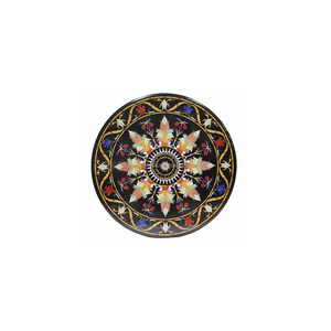 <b>Marble</b> Inlay <b>Table</b> Round <b>Top</b> - Product Image 1