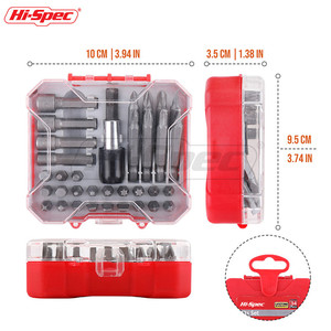 Hi-Spec Portable 34pc DIY Grade Steel Heat Treated <strong>Screw</strong> Nut <strong>Driver</strong> <strong>Bit</strong> <strong>Set</strong> Includes Long Drill Adaptor Tray Case OEM/ODM Ready - Product Image 4