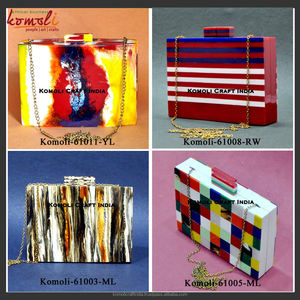 Sac à main en résine acrylique vintage fait à la main Wonder Marble - Product Image 6