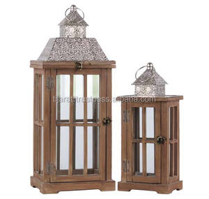 NUEVA LLEGADA VELA LINTERNA CASA DECORATIVA JARDÍN LINTERNA DE MADERA PARA DECORACIÓN DE JARDÍN LOGOTIPO PERSONALIZADO AL POR MAYOR - Product Image 5