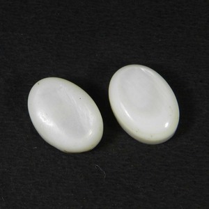 Nacre naturelle de haute qualité 14x10mm Cabochon ovale 7.05 Cts pierre précieuse en vrac couleur blanche pour la fabrication de bijoux - Product Image 1