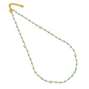 Collier cadeau de mariage en argent sterling avec perles de poire - Product Image 2