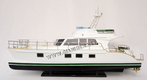 Cadeau de nouveauté de bateau modèle en bois 47 artisanal pour le voyage - Product Image 3