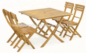 Muebles de exterior de teca de madera maciza, juego de sofá y salón con revestimiento de polvo metálico, juego de muebles de jardín para exteriores - Product Image 6