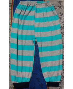 OEM-pantalones de algodón para niños, diseño a rayas, compras en línea, venta al por mayor, de alta calidad, pantalones de algodón teñido de hilo, pantalón harén infantil - Product Image 3