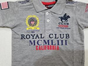 2018 conçu broderie imprimé garçons Polo à manches courtes qualité coton vêtements adultes enfants printemps saison marque - Product Image 3