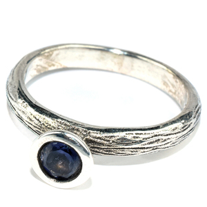 Iolite de forma redonda excelente, anillos de plata de ley 925, joyería de plata de la India, joyería de plata de ley 925, venta al por mayor - Product Image 2
