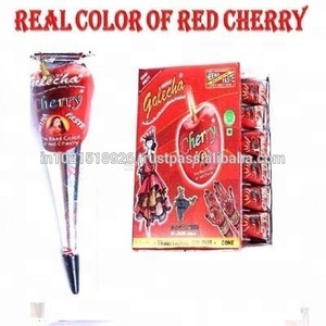 เชอร์รี่เข้มสีแดงเฮนน่ากรวย-ศิลปะร่างกายชั่วคราว-เฮนน่าอินเดีย