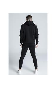Sweat à Capuche Uni de Marque 100% Tissu Jersey de Coton Noir Polyester Hommes Survêtement - Product Image 3