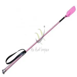 Soft GEL Grip Handle Shaft Training Whip Riding Bat Crop 26" (Pink)