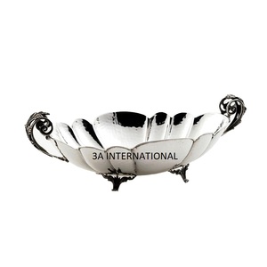 Cuenco de Metal pulido brillante rectangular niquelado para servir frutas y verduras para hoteles, restaurantes, mesa, propósito decorativo - Product Image 1