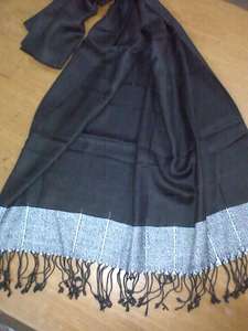 Nouveauté, ensemble écharpe et gants d'hiver en viscose rayonne long style uni - Product Image 6