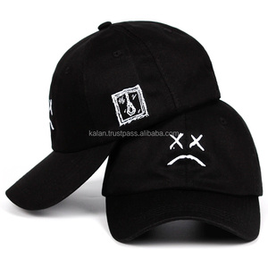 หมวกเบสบอล6แผงปักผ้าฝ้ายทอลายทแยงวัสดุโลโก้ - Product Image 1
