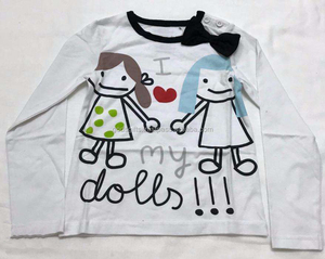 Camiseta Raglán para Niños, Cuello Redondo, Manga Larga, Estampado Lucky Charm, Algodón Orgánico OCS, Etiqueta Privada al por Mayor, India - Product Image 1