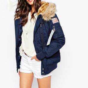 <b>Bomber</b> <b>Jacket</b> <b>Women</b> with Customized logo and Color Fashion Classic <b>Bomber</b> <b>Jacket</b> Coat Clothes Outwear Zip up - Product Image 3