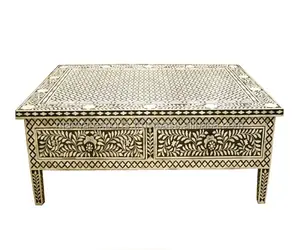 Ma-rốc Thấp Tầng Thiết Kế Xương Inlay Bàn Cà Phê - Product Image 1