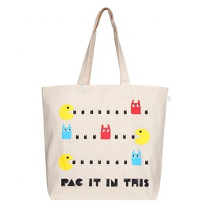 Beau sac fourre-tout en toile de coton biologique avec une conception calicot de qualité standard pour le shopping - Product Image 2