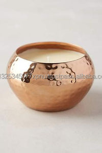 Bougies haut et en cuivre, étain, couvercle en laiton - Product Image 6