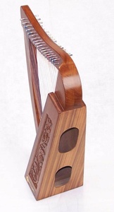 Harpe à genou irlandaise celtique en bois massif de 17 pouces avec 17 cordes Instruments de musique et accessoire - Product Image 2